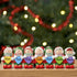 Christmas Table Top - Personalised Family Christmas Xmas Table Top Decoration - Christmas Lights Family