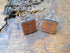 Cufflink - Personalised Wooden 'Names' Cufflinks With Silver Plated Back