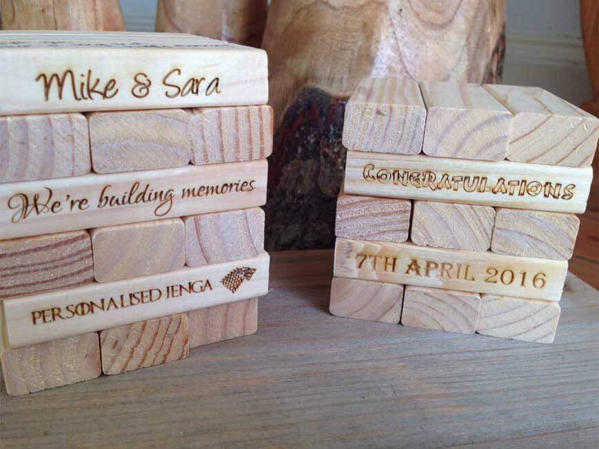 Guest Book - Personalised Jenga Wedding Guest Book