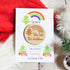 Hug - Personalised Wooden Christmas Hug Token - Rainbow