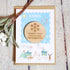 Hug - Personalised Wooden Christmas Hug Token - Snow Scene