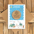 Hug - Personalised Wooden Christmas Hug Token - Snow Scene