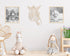 Safari Themed Wall Art, Wooden Geometric - Zebra