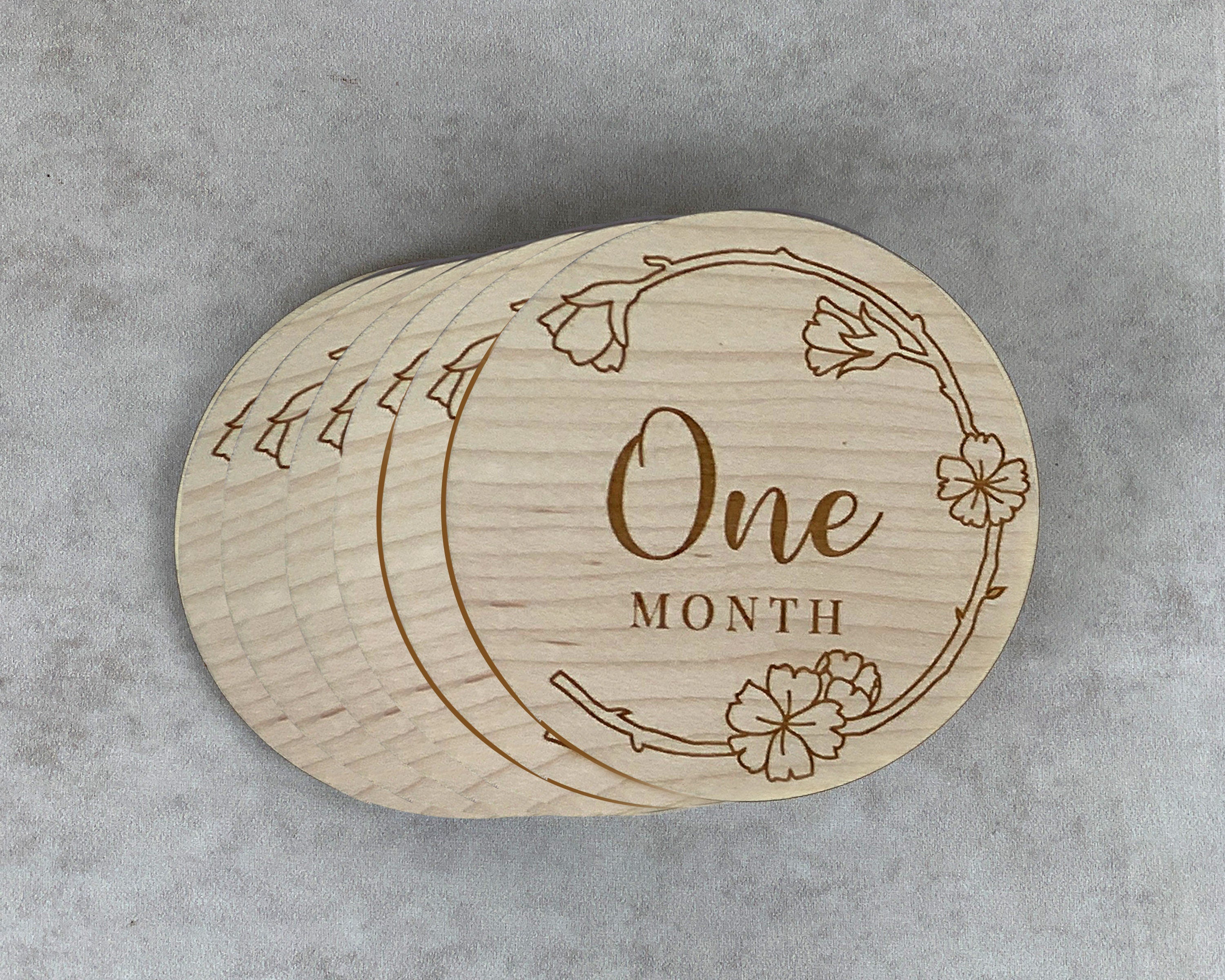 Personalised Baby Monthly Milestone Markers