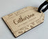 Personalised Wooden Luggage Tag - Lets Travel Together