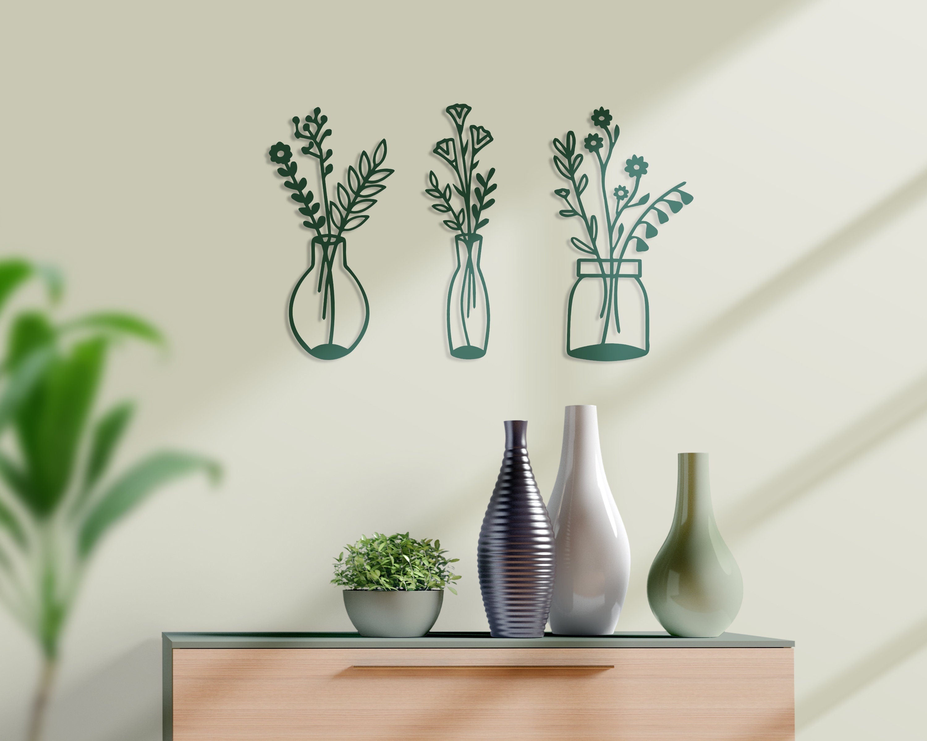 Spring Flower Wall Decor Set, Wall Art