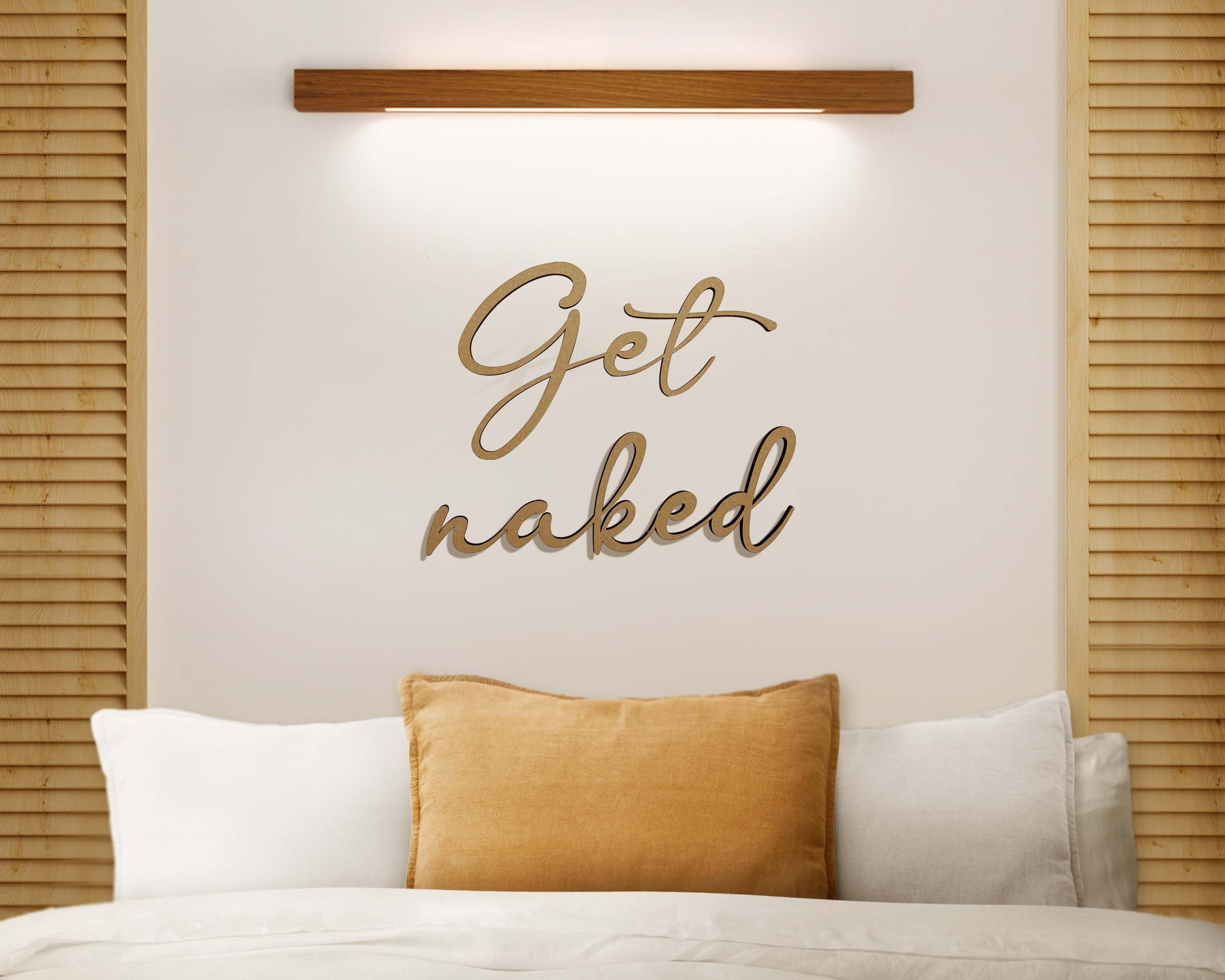 Get Naked - Home Decor Modern Handmade Wall Art