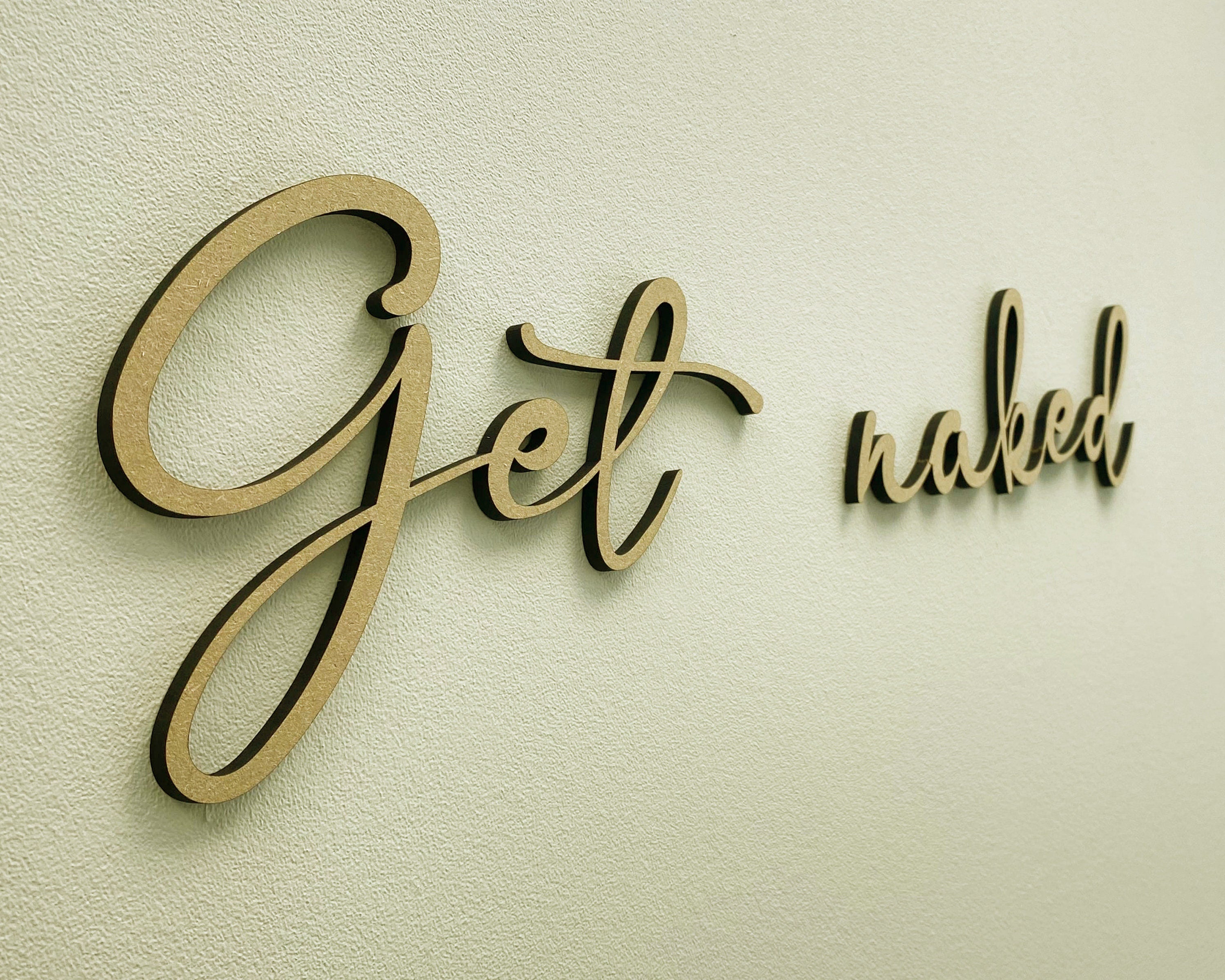 Get Naked - Home Decor Modern Handmade Wall Art