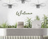 Welcome, Home Decor, Modern Handmade Wall Art