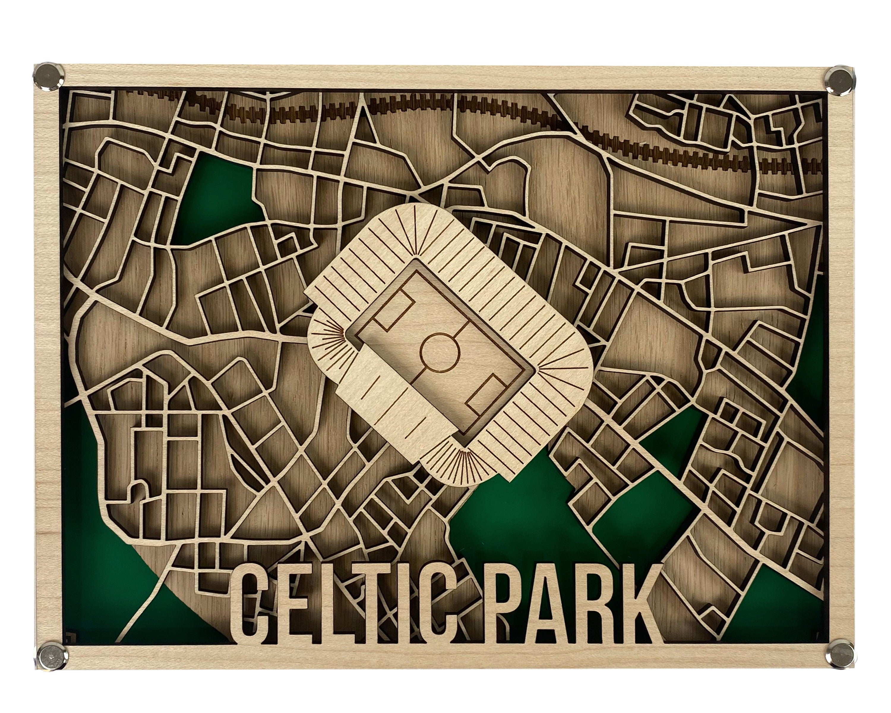 Wooden Celtic Park Football Stadium, The Bhoys, The Celts, The Hoops