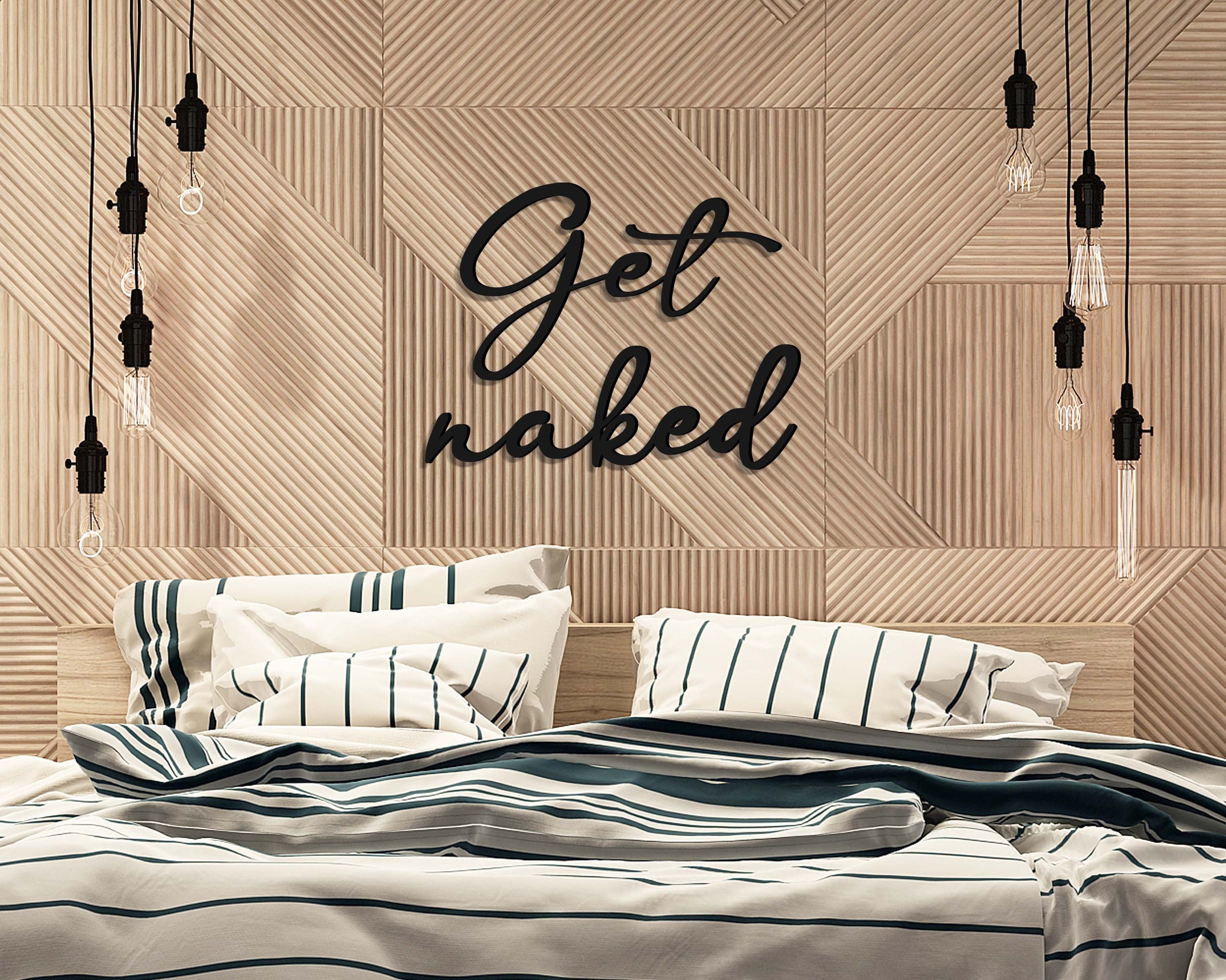 Get Naked - Home Decor Modern Handmade Wall Art