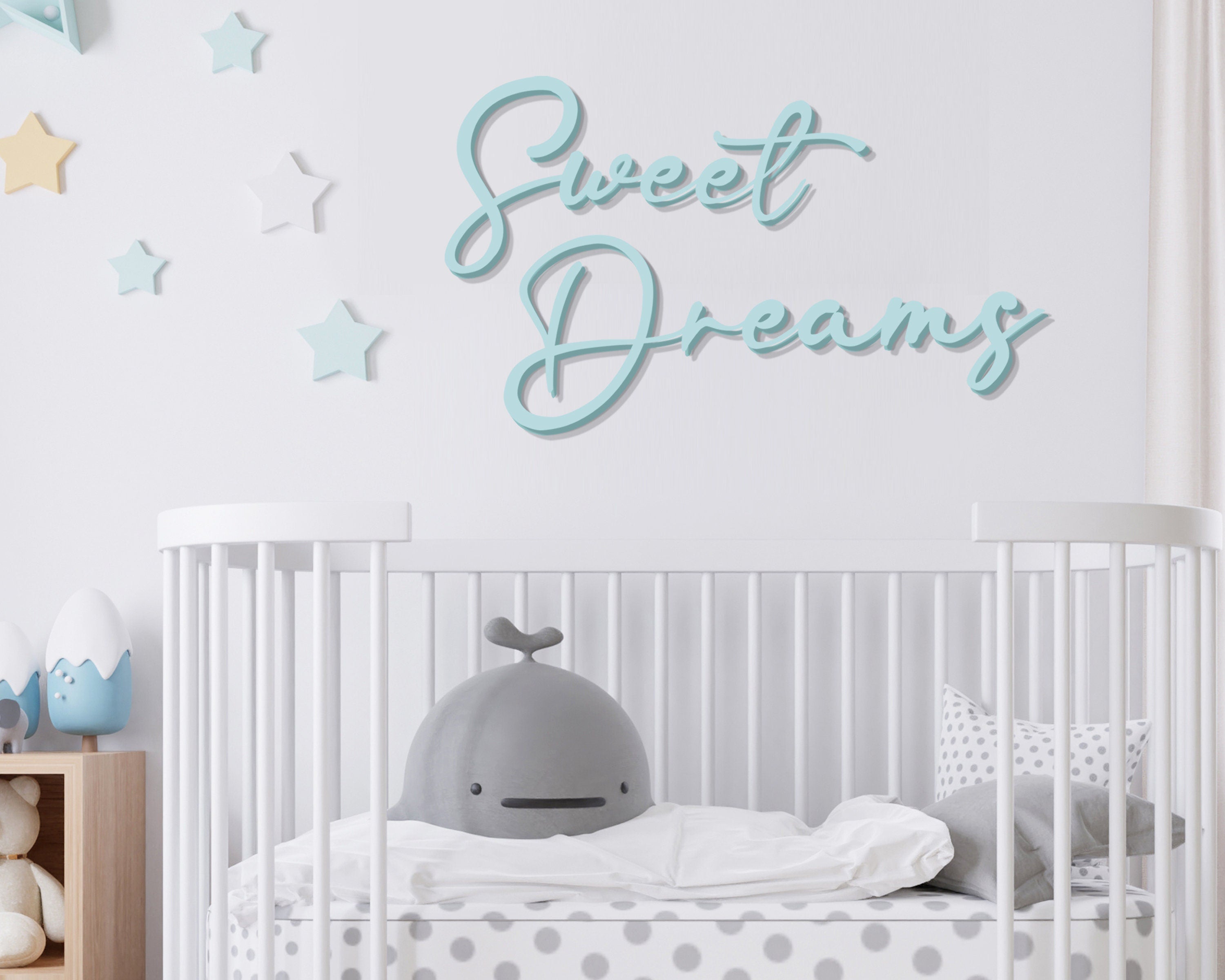 Sweet Dreams, Home Decor, Modern Handmade Wall Art