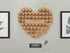 Personalised Heart Wine Cork  Collection Display - Heart