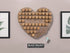 Personalised Heart Wine Cork  Collection Display - Heart