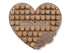Personalised Heart Wine Cork  Collection Display - Heart