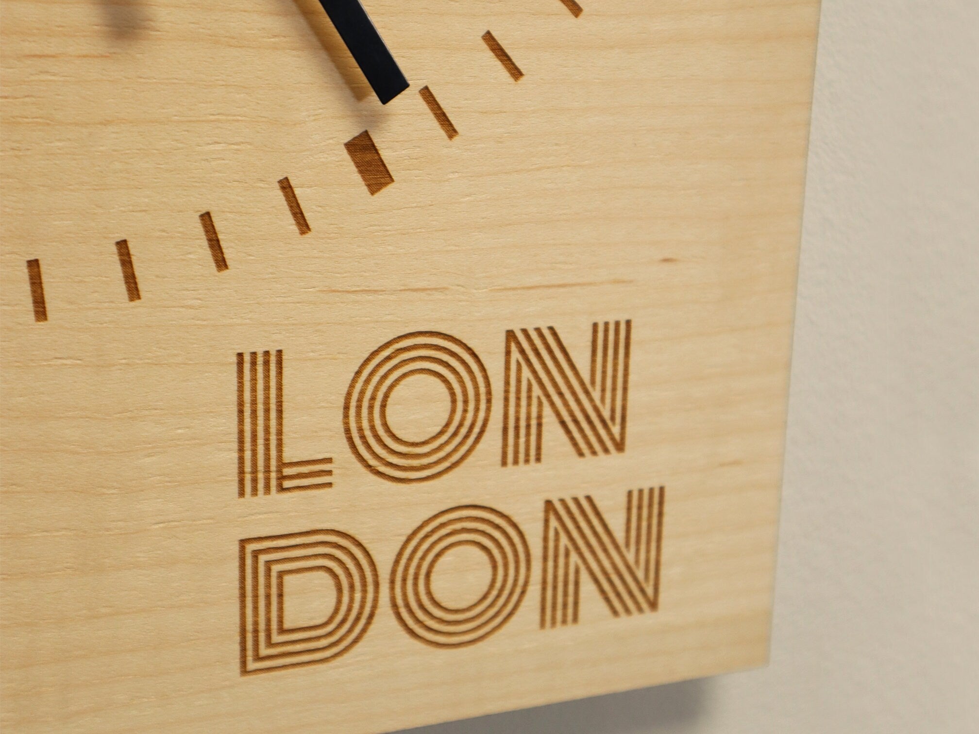 Bespoke City Themed Personalised Wall Clock- Minimalist