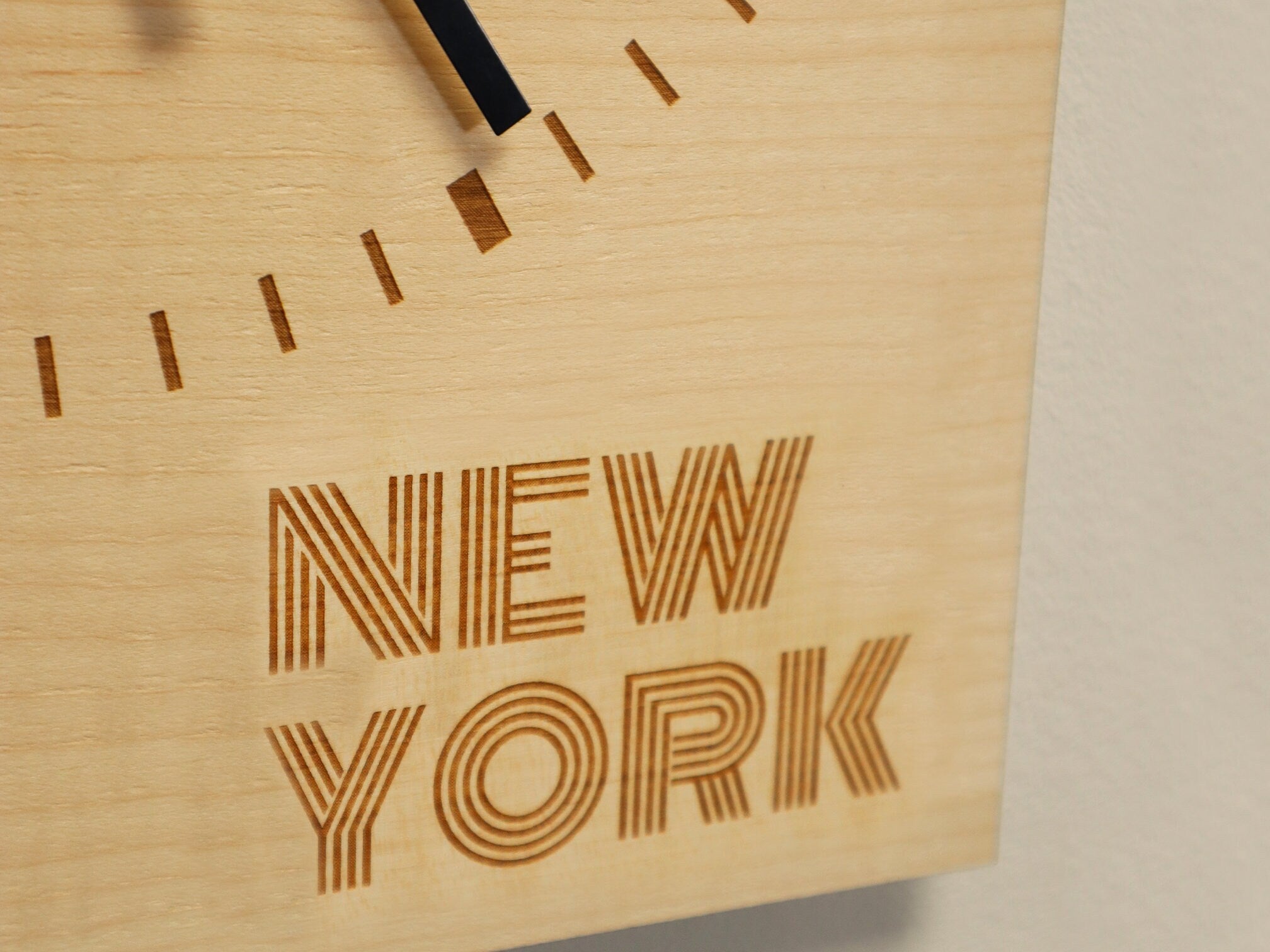 Bespoke City Themed Personalised Wall Clock- Minimalist