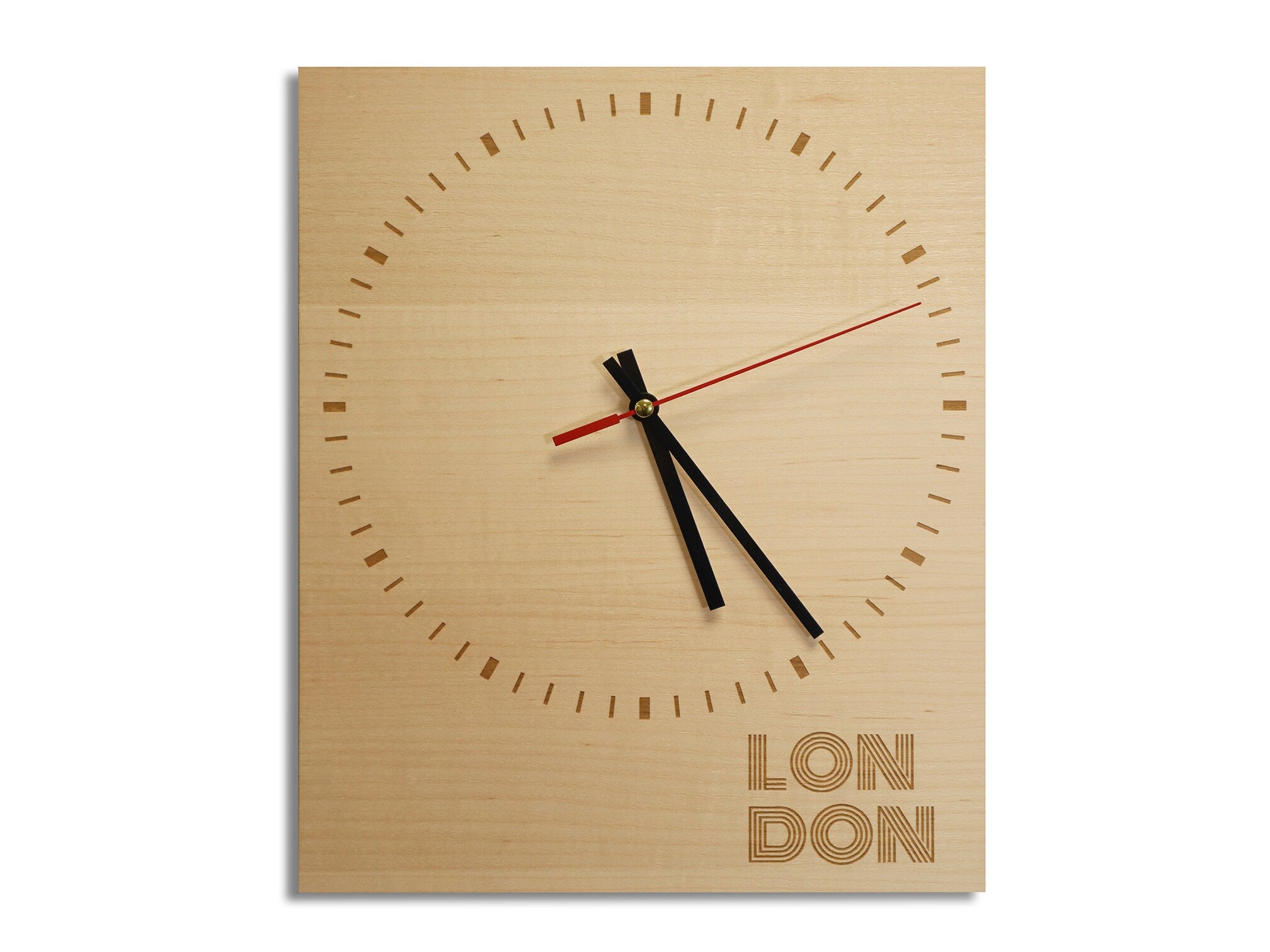 Bespoke City Themed Personalised Wall Clock- Minimalist