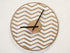 Minimalistic Wooden Geometric Wall Clock - Zig Zag Design