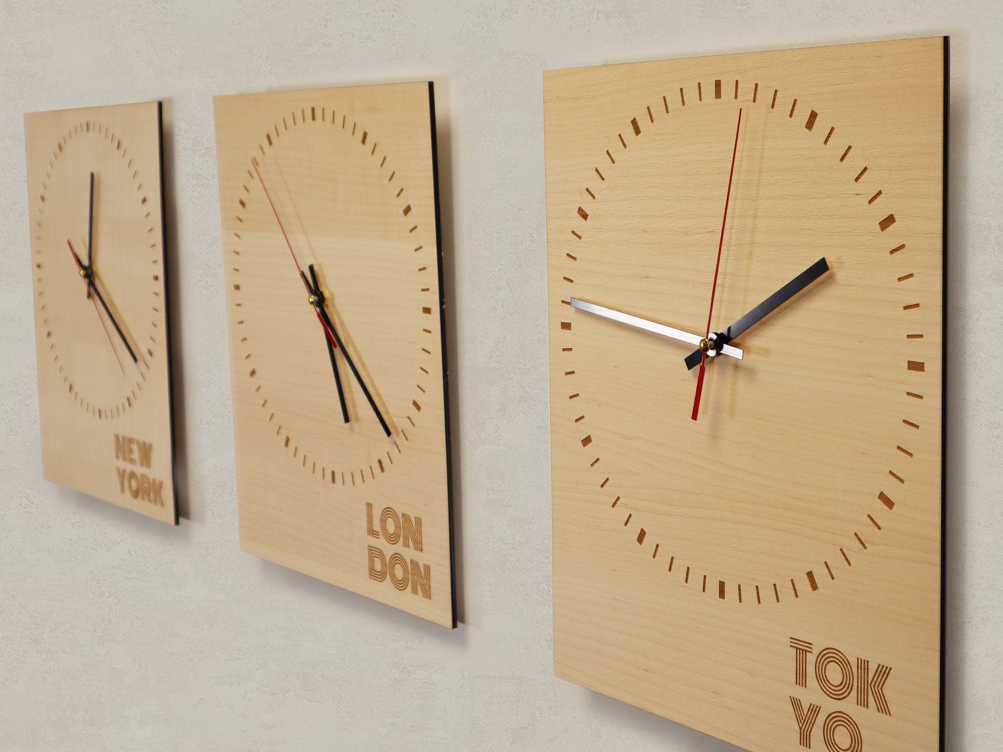 Bespoke City Themed Personalised Wall Clock- Minimalist