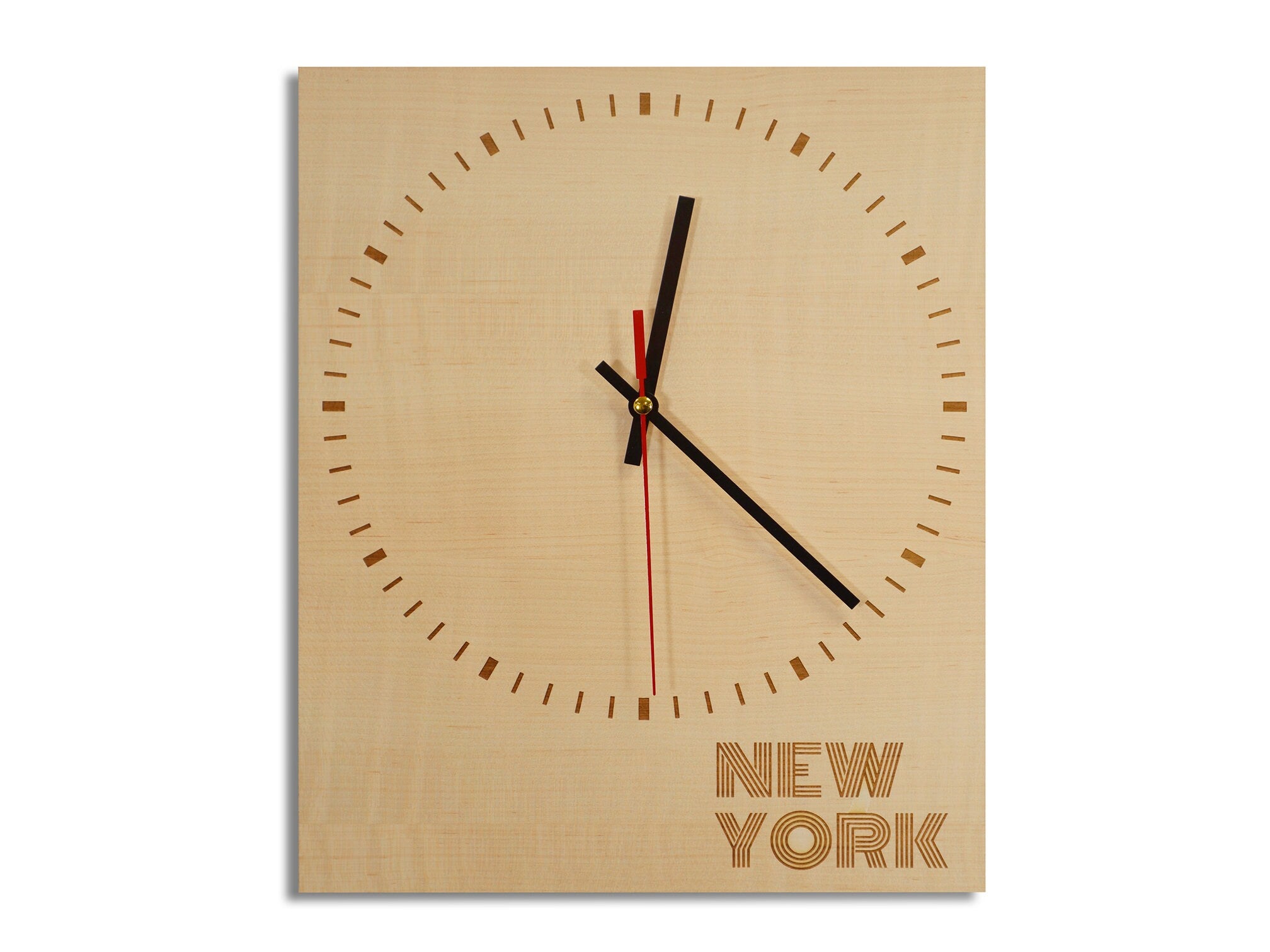 Bespoke City Themed Personalised Wall Clock- Minimalist