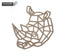 Safari Themed Wall Art, Wooden Geometric - Rhino