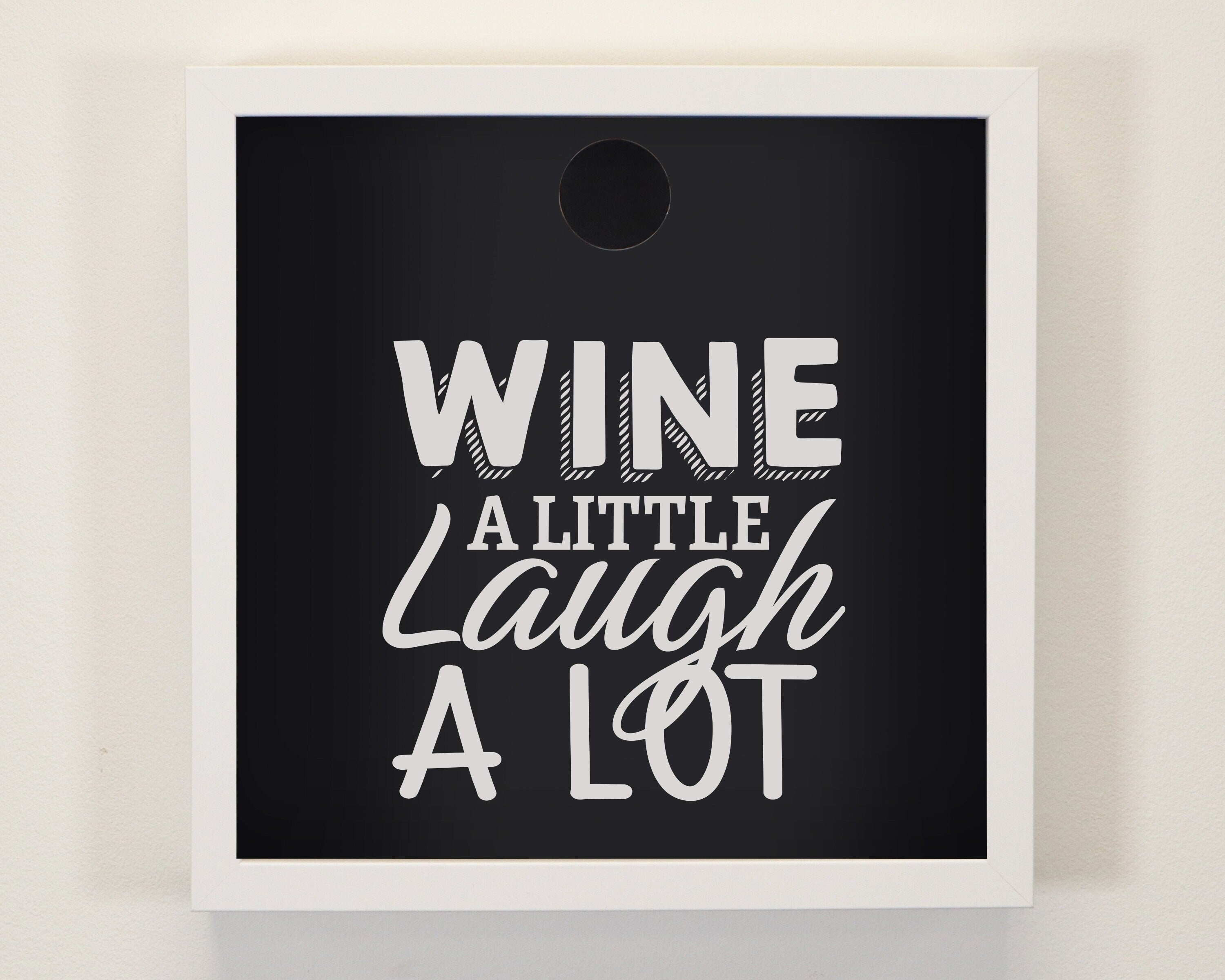 Wine a Little Laugh a Lot Cork Box, Collection Box