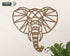 Safari Themed Wall Art, Wooden Geometric Elephant