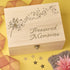 Keepsake Box - Laser Engraved Wooden Memory Keepsake Box - Dandelion