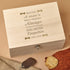 Keepsake Box - Personalised Wooden Pet Memorial Box - Bones