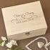 Keepsake Box - Personalised Wooden Wedding Memory Keepsake Box - Mr & Mrs