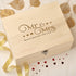 Keepsake Box - Personalised Wooden Wedding Memory Keepsake Box - Mr & Mrs Hearts