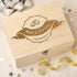 Keepsake Box - Personalised Wooden Wedding Memory Keepsake Box - Scroll & Rings