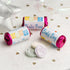 Love Hearts - Personalised Mini Love Hearts Rolls Sweets Favour - Baby Shower - Squares - Pink