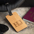 Luggage Tags - Personalised Wooden Luggage - Two Initials