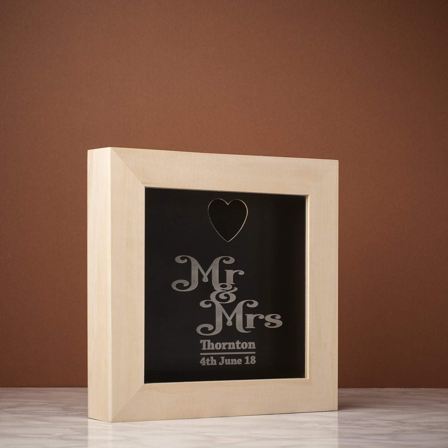 Memory Box Frame - Mr And Mrs Memory Box Frame