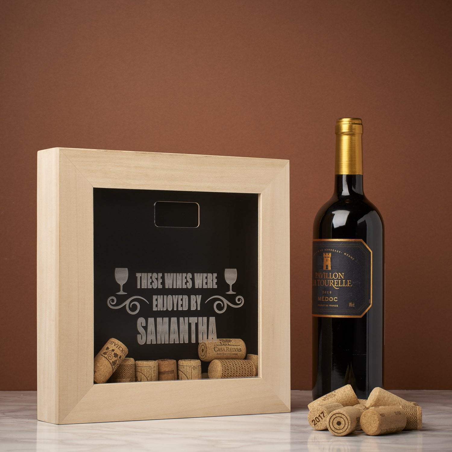 Memory Box Frame - Wine Enjoyed By Memory Box Frame