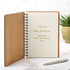 Notebook Planner - Personalised A5 Gardening Note Book, Journal, Planner - Leaf Design