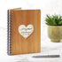 Notebook Planner - Personalised A5 Wedding Planner, Guest Book, Journal Or Notebook - Heart With Names