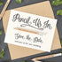 Save The Date Pencils - Pencil Us In Invitations | Save The Date Pencils | Optional Backing Cards & Envelopes