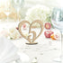 Table Numbers And Names - Rustic Wooden Wedding Table Numbers In A Heart