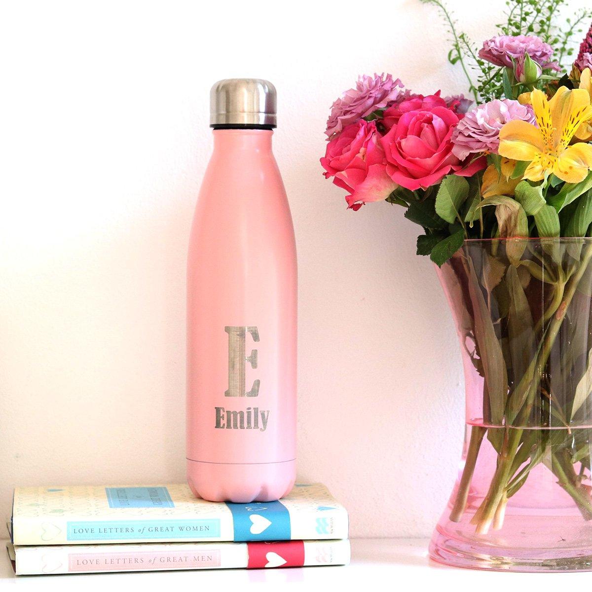 Water Bottle - Personalised Insulated Drinks Bottle - Monogram