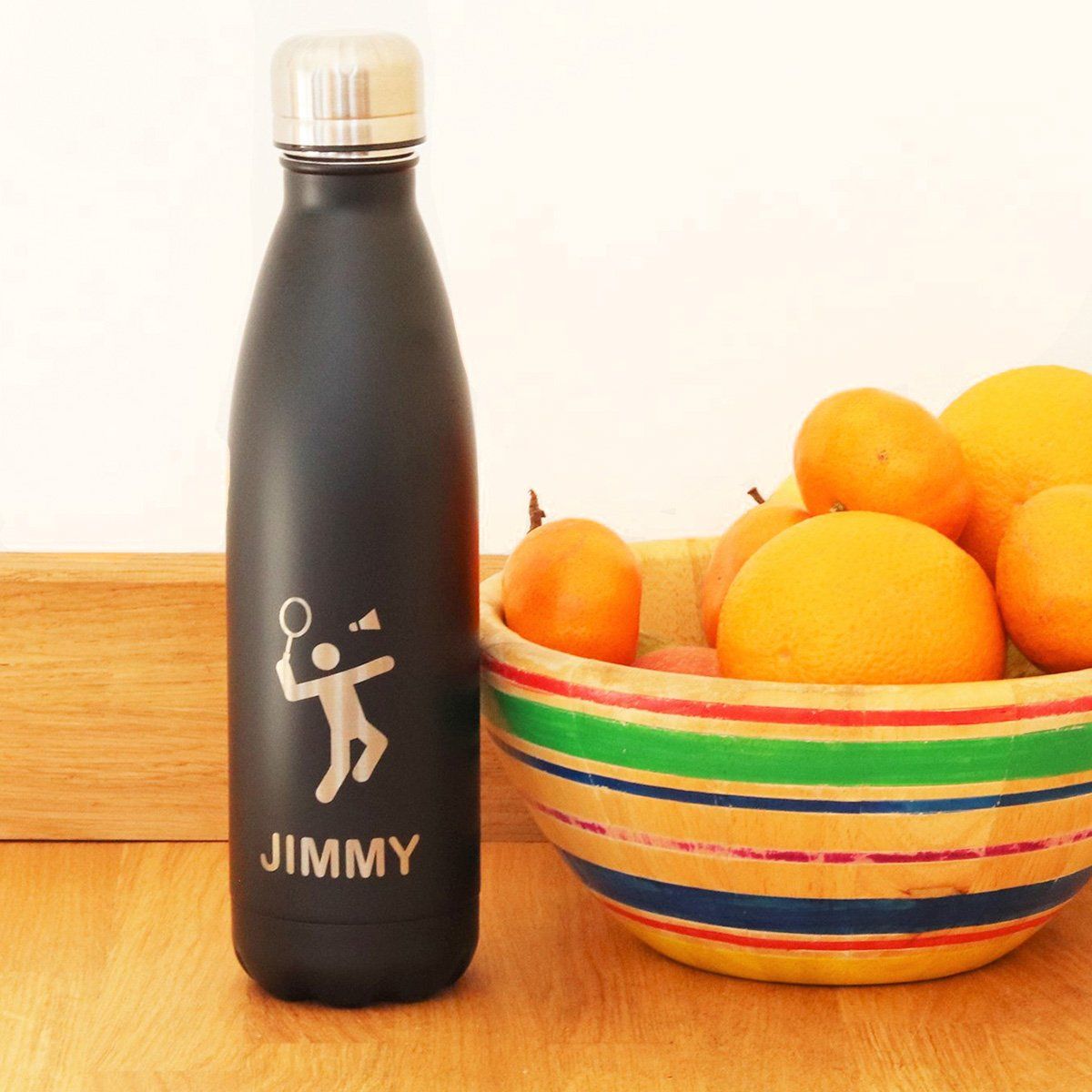 Water Bottle - Personalised Insulated Drinks Bottle - Sports Icon