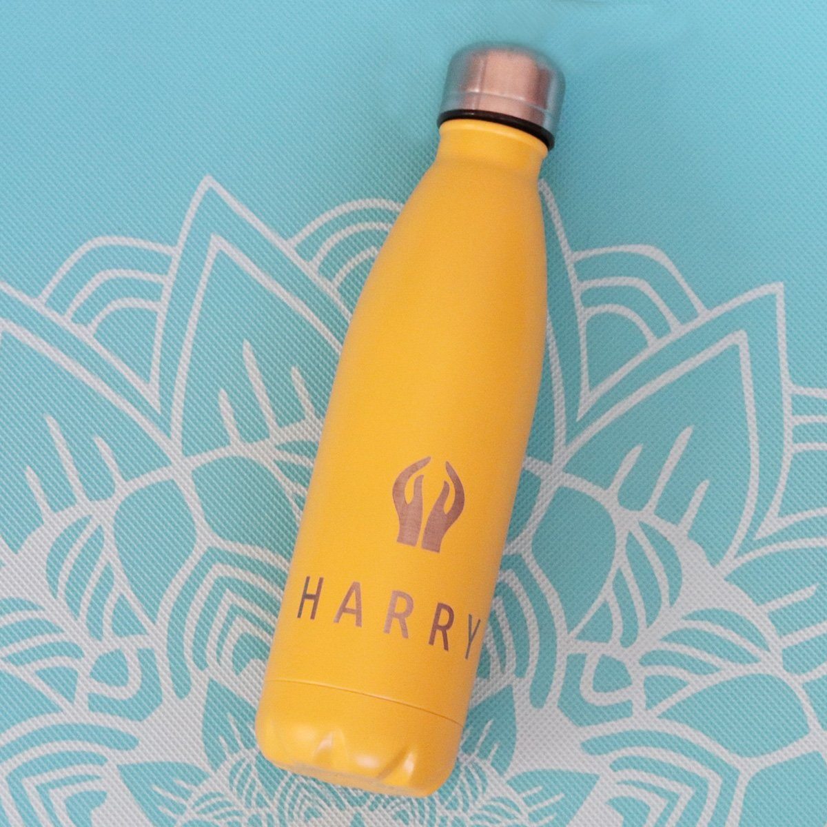 Water Bottle - Personalised Insulated Drinks Bottle - Yoga