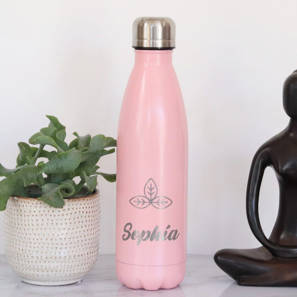 Water Bottle - Personalised Insulated Drinks Bottle - Yoga