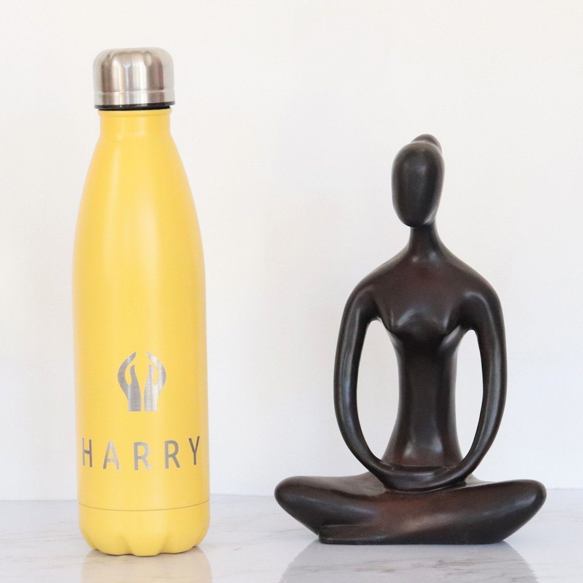Water Bottle - Personalised Insulated Drinks Bottle - Yoga
