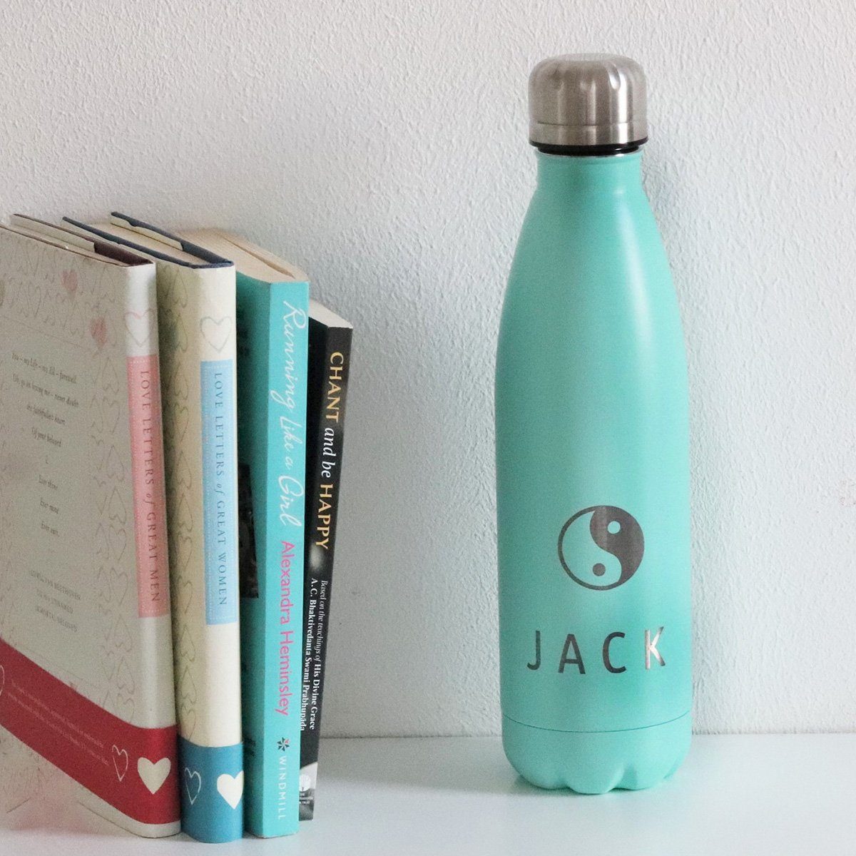 Water Bottle - Personalised Insulated Drinks Bottle - Yoga