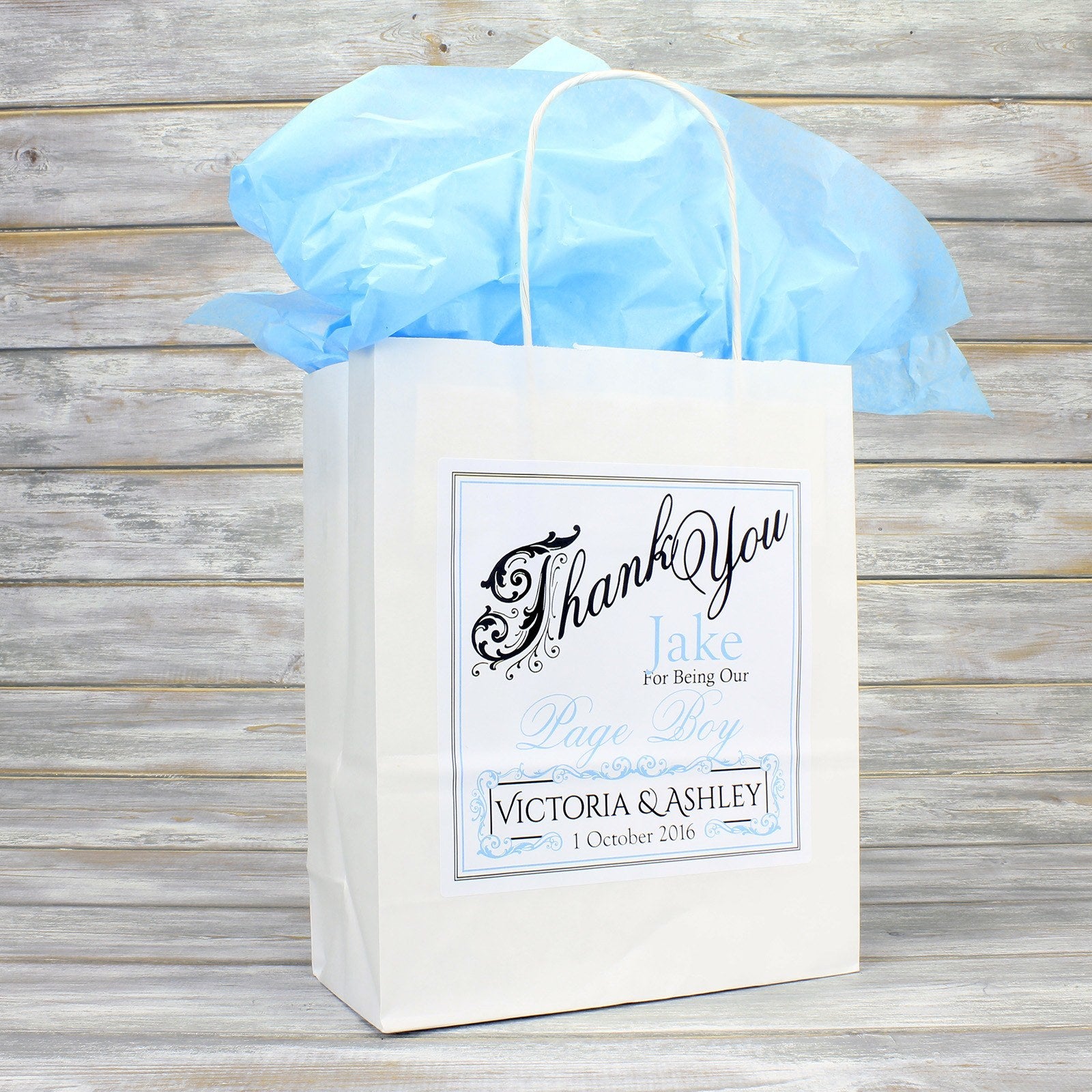 Wedding Favour Bag - Personalised Wedding Favour Gift Bag - Bridesmaid, Usher, Page Boy, Flower Girl