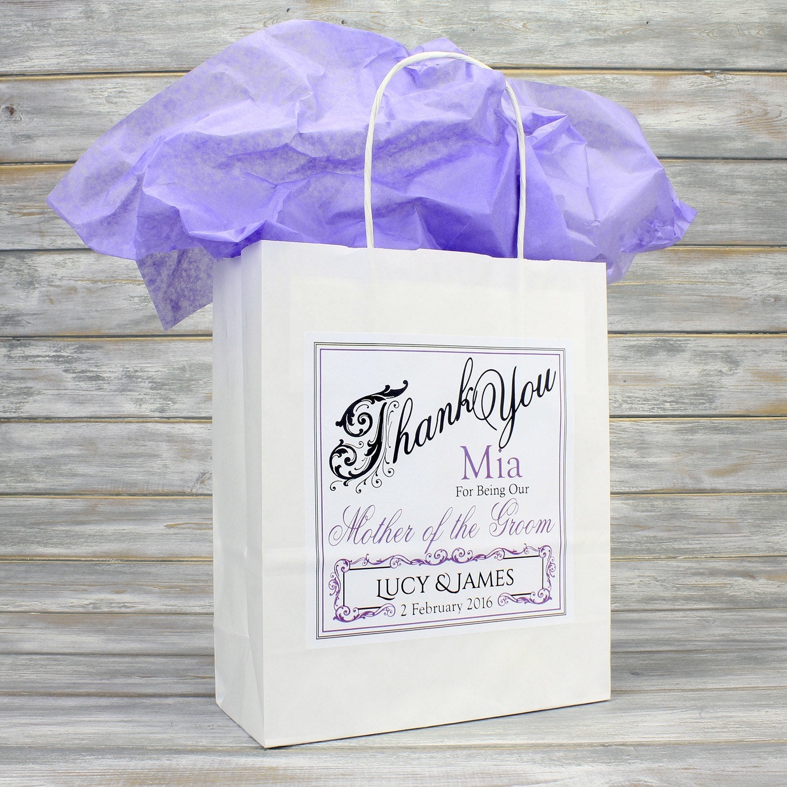 Mother of the sales groom gift bag