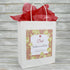 Wedding Favour Bag - Personalised Wedding Favour Gift Bag - Gold Roses